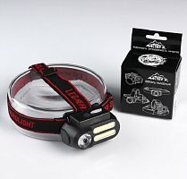 Фонарь налобный аккумуляторный "Мастер К" 1Вт 220В Черный картинка 